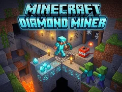 Mäng Minecraft Diamond Miner Internetis