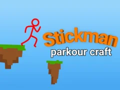 Mäng Stickman parkour craft Internetis