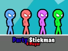 Mäng Party Stickman 4 Player Internetis