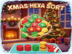 Mäng Xmas Hexa Sort Internetis