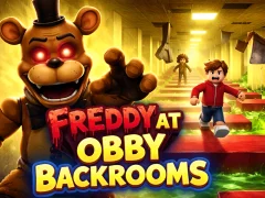 Mäng Freddy at Obby Backrooms Internetis