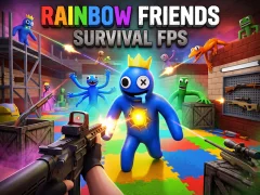 Mäng Rainbow Friends Survival FPS Internetis