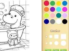 Mäng Cozy Friends Coloring Book for Kids Internetis