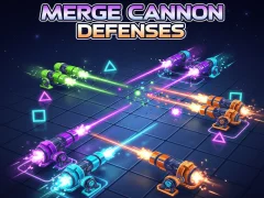Mäng Merge Cannon Defenses Internetis