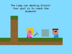 Mäng Lady And Nubik Build And Dig Internetis