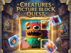 Mäng Creatures Picture Block Quest Internetis