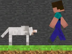Mäng Steve and Wolf Internetis
