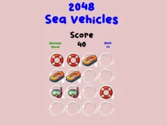 Mäng 2048 Sea Vehicles Internetis