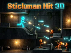 Mäng Stickman Hit 3D Internetis