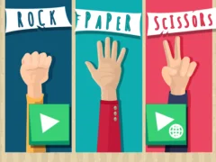 Mäng Rock Paper Scissors Internetis