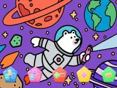 Mäng Color By Code Space Bear Internetis