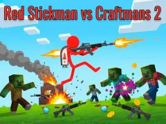 Mäng Red Stickman Vs Craftmans 2 Internetis
