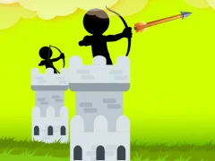 Mäng Stickman Archer Castle Internetis
