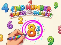 Mäng Find Number Biggest and Smallest Internetis