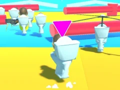 Mäng Fall Boys Skibidi Toilet Internetis