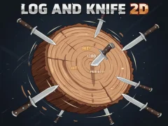 Mäng Log And Knife 2D Internetis