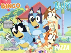 Mäng Jigsaw Puzzle: Bluey Credit Card Internetis