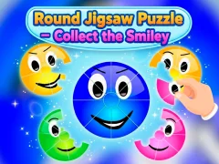 Mäng Round jigsaw Puzzle - Collect the Smiley Internetis