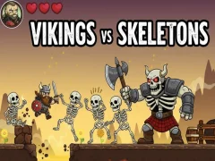 Mäng Vikings Vs Skeletons Internetis