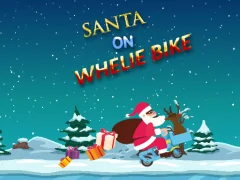 Mäng Santa On Wheelie Bike Internetis