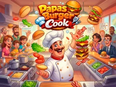 Mäng Papas Burger Cook Internetis