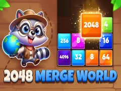 Mäng 2048 Merge World Internetis