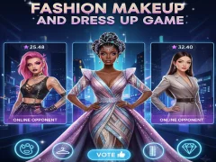 Mäng Fashion Makeup And Dress Up Game Internetis