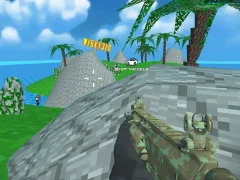 Mäng Blocky Combat SWAT Desert Storm Zombie Internetis