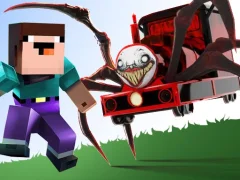 Mäng Noob vs Spider Train Internetis