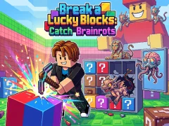 Mäng Break a Lucky Blocks: Catch Brainrots Internetis
