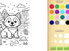 Mäng Dog Coloring Book Internetis