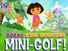 Mäng Dora The explorer Dora's Star Mountain Mini-Golf Internetis