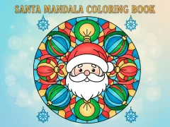 Mäng Santa Mandala Coloring Book Internetis