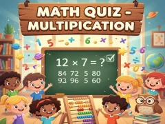 Mäng Math Quiz - Multiplication Internetis