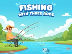 Mäng Fishing With Three Rods Internetis