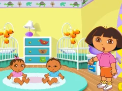 Mäng Dora the Explorer Dora's Playtime with the Twins Internetis