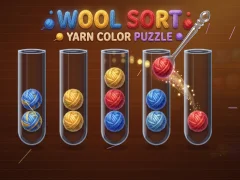 Mäng Wool Sort Yarn Color Puzzle Internetis