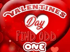 Mäng Valentines Day Find Odd One Internetis