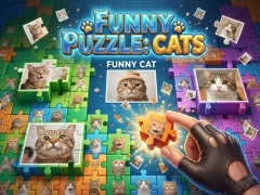 Mäng Funny Puzzle: Cats Internetis
