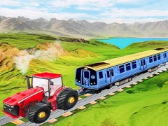 Mäng Chained tractor towing train Internetis