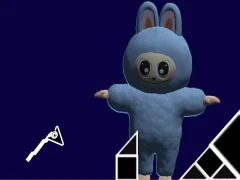 Mäng Labubu Geometry Dash Internetis