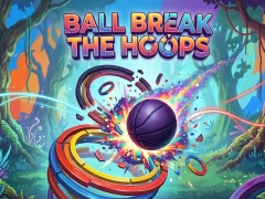 Mäng Ball Break The Hoops Internetis