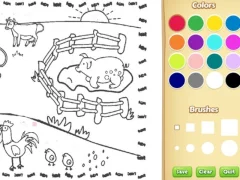 Mäng Farming Coloring Book For Kids Internetis