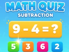 Mäng Math Quiz - Subtraction Internetis