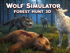 Mäng Wolf Simulator Forest Hunt 3D Internetis
