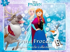 Mäng Anna Frozen Jigsaw Puzzle Collection Internetis