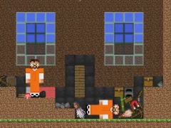 Mäng Escape from the prison in Mineblock! Destruction! Internetis