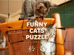 Mäng Funny Cats Puzzle Internetis