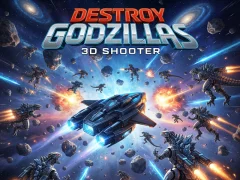 Mäng Destroy Godzillas: 3D Shooter Internetis