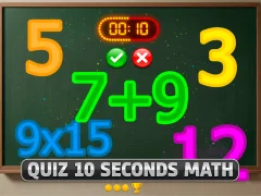 Mäng Quiz 10 Seconds Math Internetis